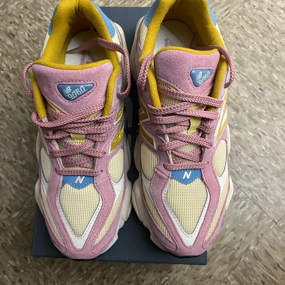 New Balance Shoes - New Balance Vibrant Pink and Yellow Shoes Women 9060 sneakers Size 9